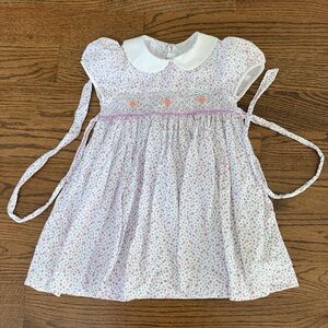 Fantasie White and Pink Floral Kids Formal Dress